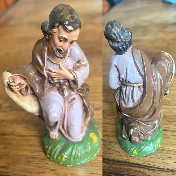 Vintage Nativity Christmas Crèche Fontanini Figures Hand Painted XMAS Italian - Picture 6 of 9